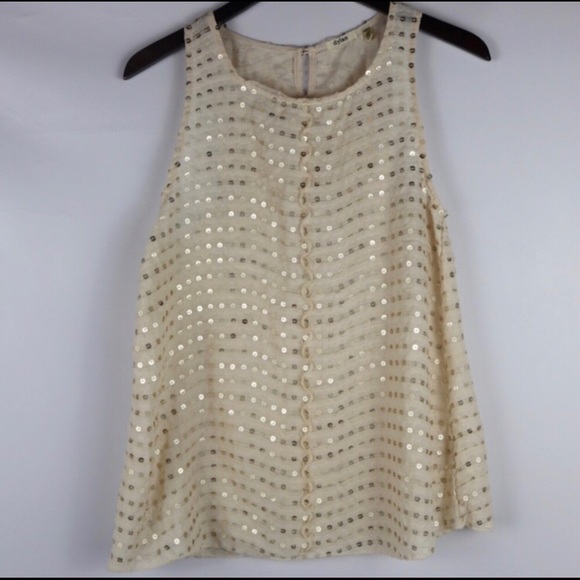 Anthropologie Dylan cream tank top - Picture 1 of 5